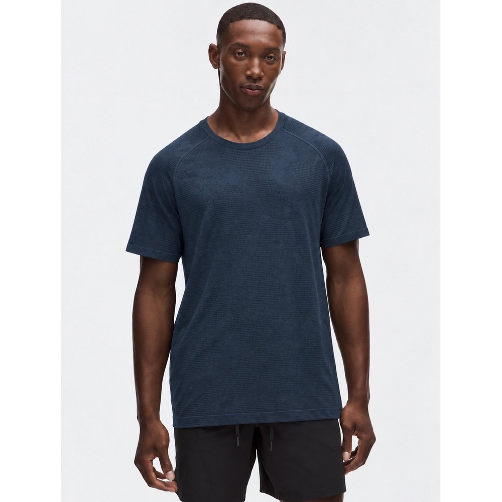 Lululemon Metal Vent Tech Navy Blue Performance Tee